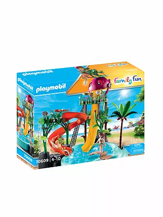 PLAYMOBIL | Tropischer Aqua Park - Aqua Park mit Rutschen 70609 | keine Farbe