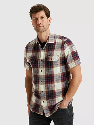 PME LEGEND | Hemd Slim Fit | dunkelrot