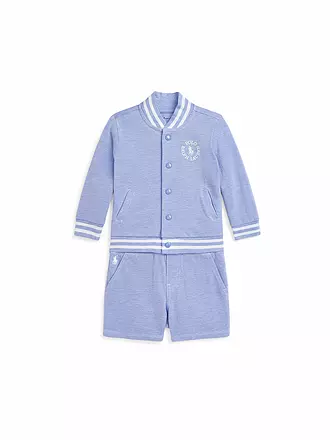 POLO RALPH LAUREN | Baby Set 3-teilig T-Shirt, Jacke und Shorts | blau