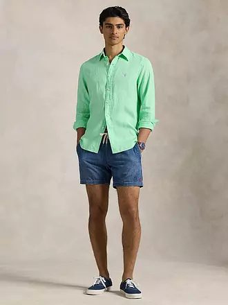 POLO RALPH LAUREN | Leinenhemd Custom Fit | türkis