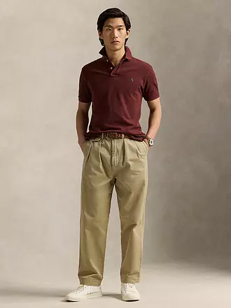 POLO RALPH LAUREN | Poloshirt Custom Slim Fit | dunkelrot