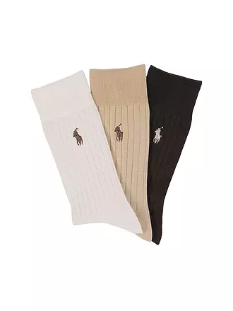 POLO RALPH LAUREN | Socken 3er Pkg. stone/borwn/camel | braun