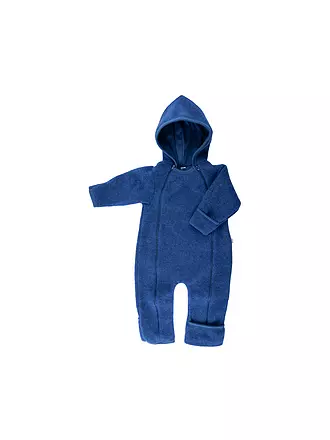 POPOLINI | Baby Wollfleece Overall | dunkelblau