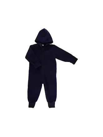 POPOLINI | Baby Wollwalk Overall | dunkelblau