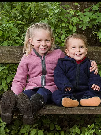 POPOLINI | Baby Wollwalk Overall | dunkelblau