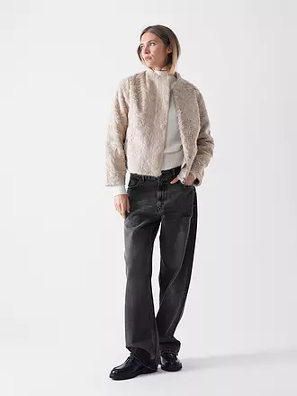 PRIDE TO BE | Jacke in Felloptik DANJA | beige