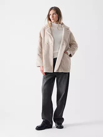PRIDE TO BE | Jacke in Felloptik HEDA | beige