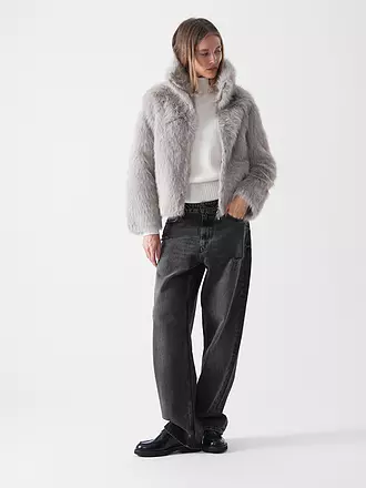 PRIDE TO BE | Jacke in Felloptik NEW XANA FAKE TOSCANA | grau