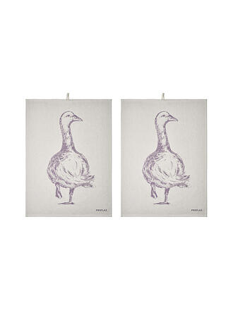 PROFLAX | Geschirrtuch 2er Set 50x70cm Gans Plum | beere