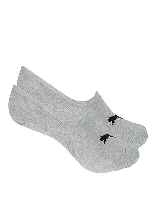 PUMA | Damen Füsslinge High Cut 2er Pkg. Middle Grey Melange | schwarz