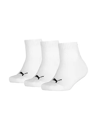 PUMA | Jungen Sneakersocken Quarter 3er Pkg black | weiss