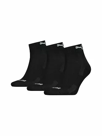 PUMA | Quarter Socks 3-er Pkg. grey melange | schwarz
