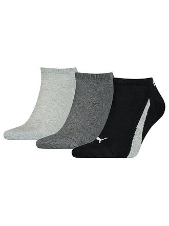 PUMA | Sneaker Socken 3er Pkg black / white / grey | schwarz