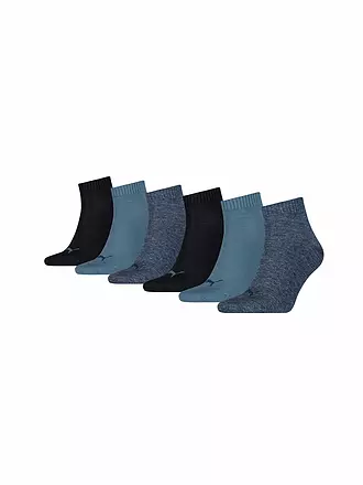 PUMA | Sneaker Socken 6er Pkg. blue combo | schwarz