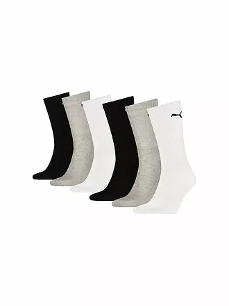 PUMA | Socken 6-er Pkg. grey combo | schwarz