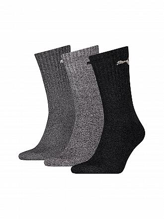 PUMA | Sportsocken 3er Pkg grey melange | schwarz