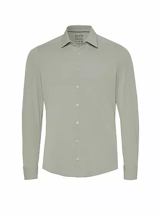 PURE | Businesshemd Slim Fit | grün
