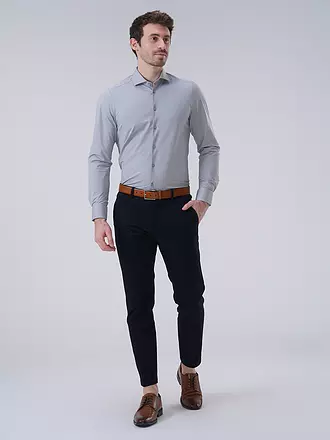 PURE | Jerseyhemd Slim Fit | grau