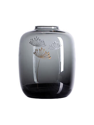 RAEDER | Glasvase Raum und Zeit 15x12cm Pusteblume | grau