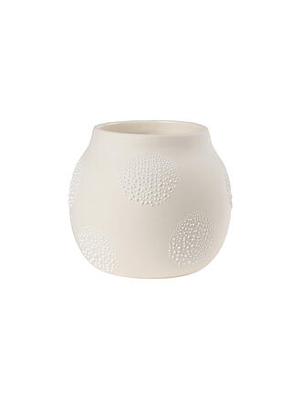 RAEDER | Perlenvase klein 10x11cm Weiss | weiß