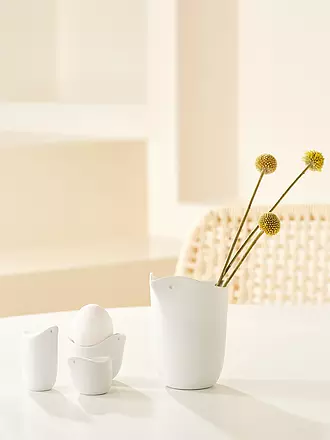 RAEDER | Salz- und Pfefferstreuer 2tlg EARLY BIRD Vogel | weiss