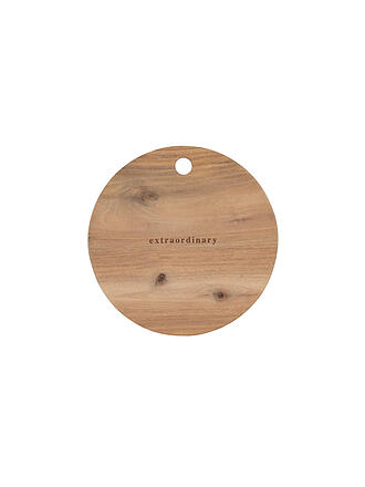 RAEDER | Schneidbrett Tischbotschaften 24,5cm Extraordinary | braun