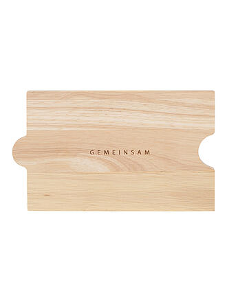 RAEDER | Schneidebrett 25x15cm MITEINANDER Braun | beige