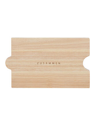 RAEDER | Schneidebrett 25x15cm MITEINANDER Braun | beige