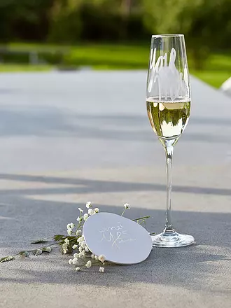 RAEDER | Sektglas 2er Set Herzen | transparent