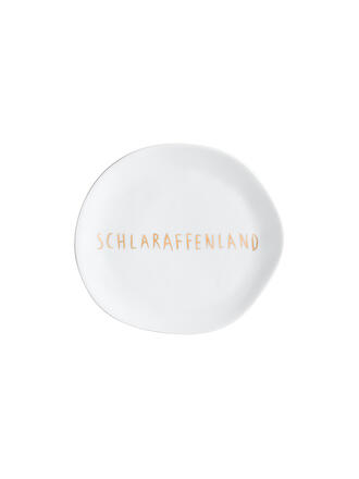 RAEDER | Teller Schlaraffenand 14cm | weiss