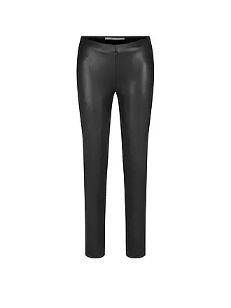 RAFFAELLO ROSSI | Hose in Lederoptik Skinny Fit Resa | schwarz