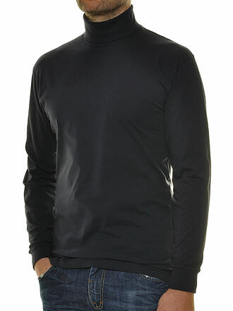 RAGMAN | Rollkragen-Langarmshirt | schwarz