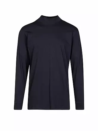 RAGMAN | Stehkragen-Langarmshirt | blau