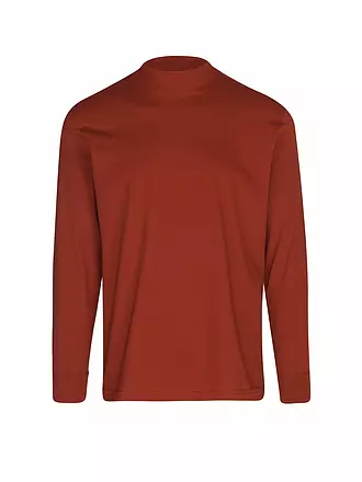 RAGMAN | Stehkragen-Langarmshirt | rot