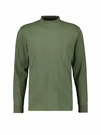 RAGMAN | Stehkragen-Langarmshirt | olive