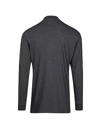 RAGMAN | Stehkragen-Langarmshirt | schwarz