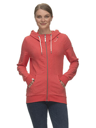 RAGWEAR | Sweatjacke FLORA | hellblau