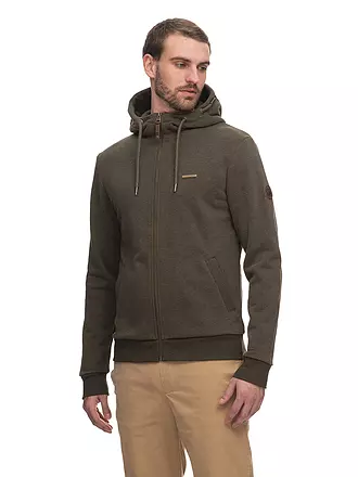 RAGWEAR | Sweatjacke NATE | dunkelgrün