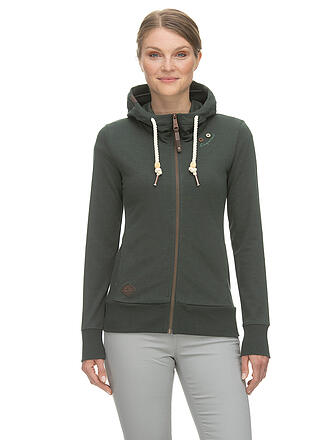 RAGWEAR | Sweatjacke PAYA | grün