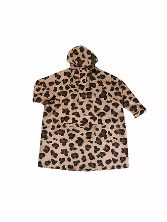 RAINKISS | Kinder Regenjacke - Regenponcho Pink Panth | braun