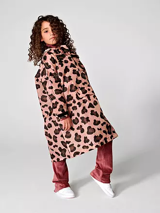 RAINKISS | Kinder Regenjacke - Regenponcho Pink Panth | braun