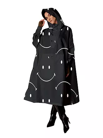 RAINKISS | Regenjacke - Regenponcho ALL SMILES | schwarz