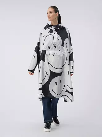 RAINKISS | Regenjacke - Regenponcho Back to Black Art | weiss