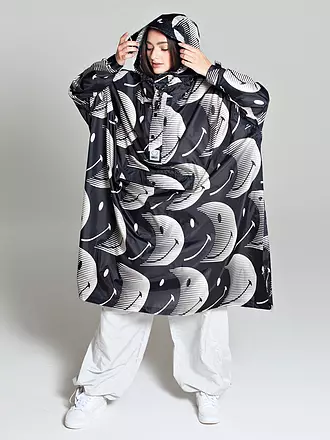 RAINKISS | Regenjacke - Regenponcho Camo | schwarz