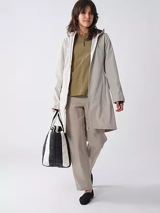 RAINS | Regenjacke SUVA HARDSHELL LONG | beige