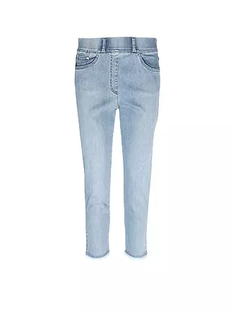 RAPHAELA BY BRAX | Jeans Slim Fit 7/8 LAVINA FRINGE | hellblau
