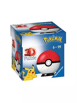 RAVENSBURGER | 3D Puzzle - Ball Pokémon Pokéball 54 Teile | keine Farbe