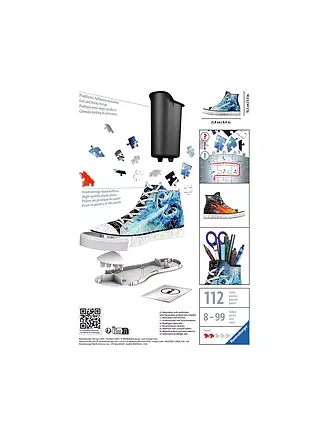 RAVENSBURGER | 3D Puzzle - Sneaker Mystische Drachen 108 Teile | keine Farbe