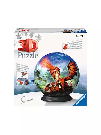 RAVENSBURGER | 3D Puzzle-Ball Mystische Drachen | keine Farbe
