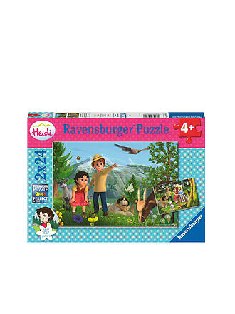 RAVENSBURGER | Kinderpuzzle - Heidi's Abenteuer - 2x24 Teile | keine Farbe